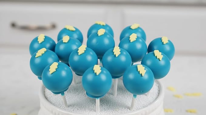 NCS Thin Lightning Bolt Shaped Edible Sprinkles – Yellow Cupcake, Cake & Cookie Decorations, 7 oz