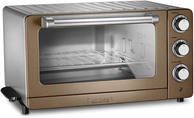 Cuisinart TOB-60N1CS Convection Toaster Oven Broiler, 19.1"(L) x 15.5"(W) x 9.8"(H), Copper Stainless Steel