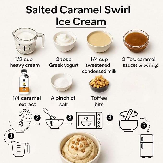 Dolce Flav Natural Caramel Extract – 8 Ounce Water-Soluble Kosher, Sugar-Free, Concentrated Caramel Flavor for Baking, Coffee & Desserts, Includes Measured Dropper