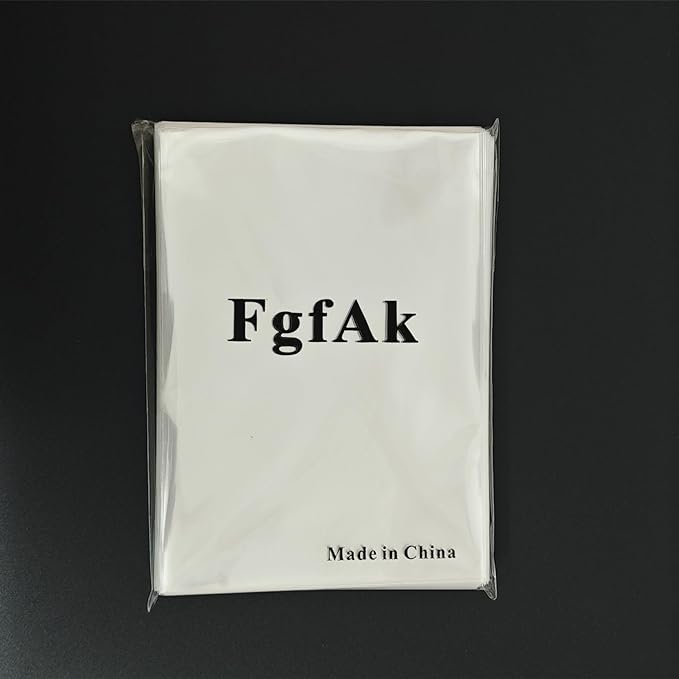 FgfAk 200 Pcs 4x6 Inches Clear Flat Cello/Cellophane Treat Bags Good for Pastry,Bakery,Cookie,Candy and Dessert
