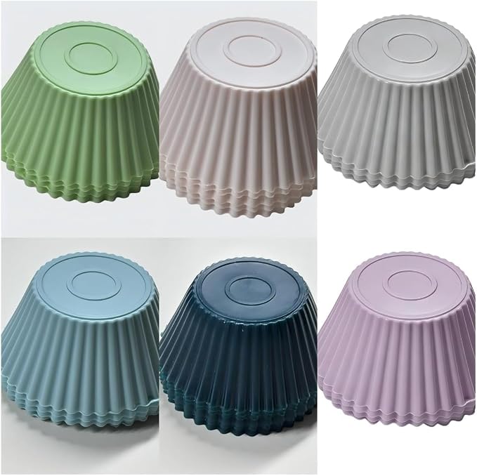 Silicone Muffin Cups - Cupcake Liners - Kitchen-Reusable-Baking-Cups-Non-Stick-Cupcake-Standard
