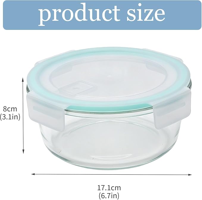 2 Pack Pizza Dough Proofing Basket, Proofing Box with Clear Airtight Lid, Food Storage Container for Bread, Fermentation Storage for Sourdough, Ideal for Daily Baking and Kitchen Organization