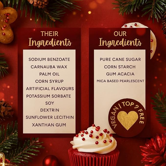 Confect Red Sprinkles Mix – Valentine’s Day, Birthday Cake & Cupcake Decoration – Includes Dragees, Jimmies & Sparkling Sugar –Edible Dessert Topping-Vegan, Gluten-Free, Nut-Free, Soy-Free, Dairy-Free, Palm Oil-Free- 5 Oz