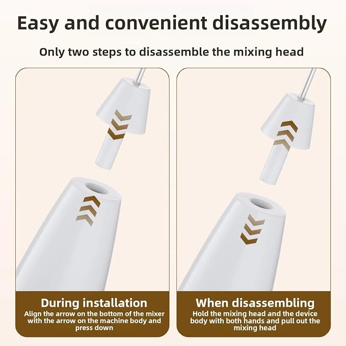 Rechargeable Milk Frother Handheld, 3-Speed Electric Frother Wand, Digital Display Drink Mixer Wand, Coffee Frother Handheld for Cappuccino Latte, Portable Hand Mixer for Coffee
