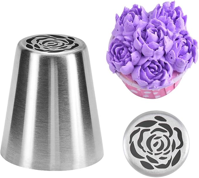 15pcs Christmas Russian Icing Piping Tips Set Flower Frosting Tips Nozzles Stainless Steel Piping Nozzles Cake Decoration
