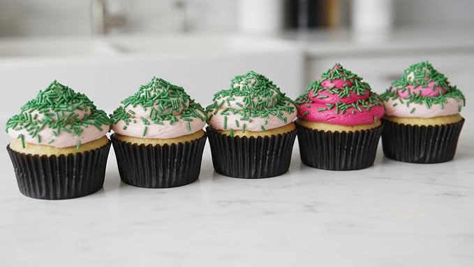 NCS Dark Green Jimmies Edible Sprinkles – Cupcake, Cake & Cookie Decorations, 7 oz