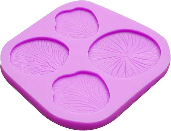 Mushroom Silicone Mold, Mushroom Chocolate Mold, Purple, 3 Pack for Cake, Cupcake, Chocolate, Resin and Soap Crafts