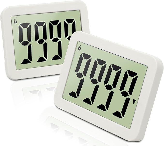 2-Pack QINFIEY Digital Countdown Days Timer Electronic 9999-Days Timer for Vacation Retirement Wedding Lab, Large Display for Classroom Graduation,Study Fitness Count Down(2pcs)