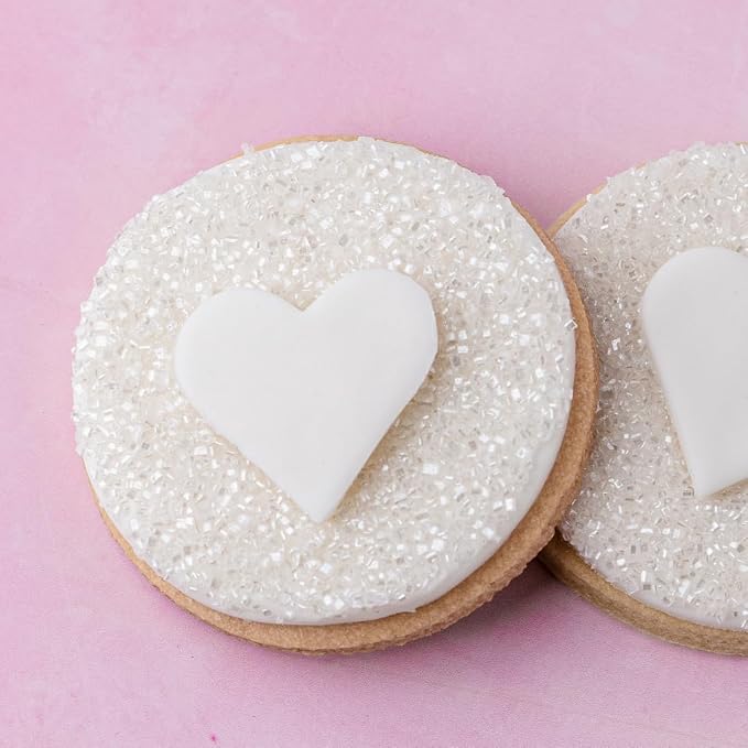 Sweets Indeed White Decorating Sugar – White Sanding Sugar Crystals for Baking & Decorating Cupcakes, Cookies, Cakes & Desserts – Wedding, Holiday & Party Topping – 5.11 ounces