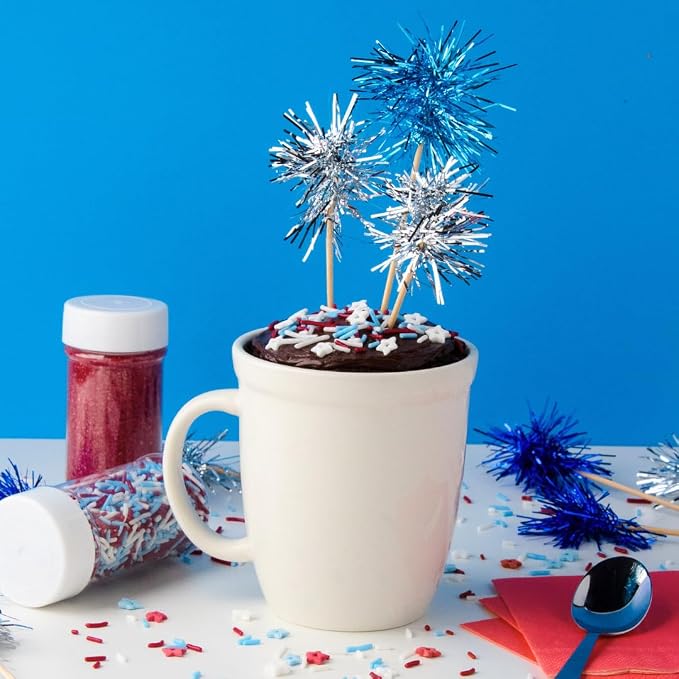 Sweets Indeed Dye Free 4th of July Sprinkles 3-Pack Set – Patriotic Sanding Sugar, Jimmies Mix and Star Sprinkles with No Artificial Dyes for Baking & Decorating Cupcakes, Cookies, Cakes & Desserts – 7.48 ounces