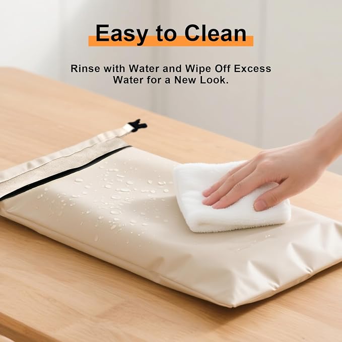 Bread Bags for Homemade Bread - 2 Packs XL Reusable Organic Beeswax Linen Cotton Sourdough Bag, Homesteading Essentials Sourdough Bags with Sealing Zip to Keep Fresh
