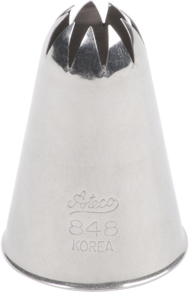 Stainless Steel Cake Decorating Closed Star Pastry Tube by Ateco, #848