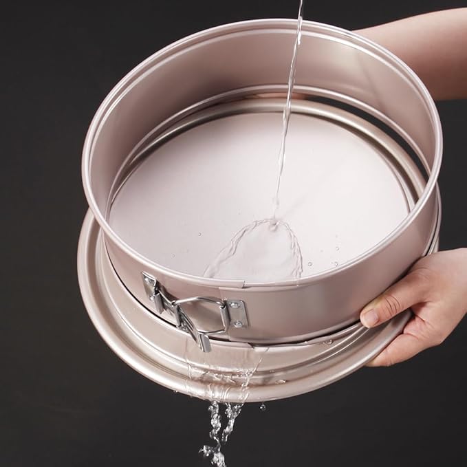 CHEFMADE Nonstick 10-Inch Round Springform Cake Pan Cheesecake Leak Proof Baking Pan