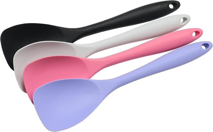Chef Craft Premium Silicone Spoon Spatula, 11.5 inch, Pastel Blue