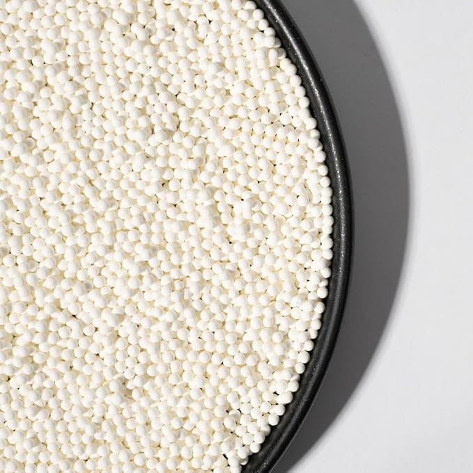 Sprinkles, White Edible Pearl Sprinkles for Cake Decorations, Baking, Ice Cream, Cookies, Cupcake Topper Edible Pearls Sprinkles - 2mm Matte White Sugar Pearls for Cake Decorating 130g/4.6oz1 Bottle (2mm matte pearls)