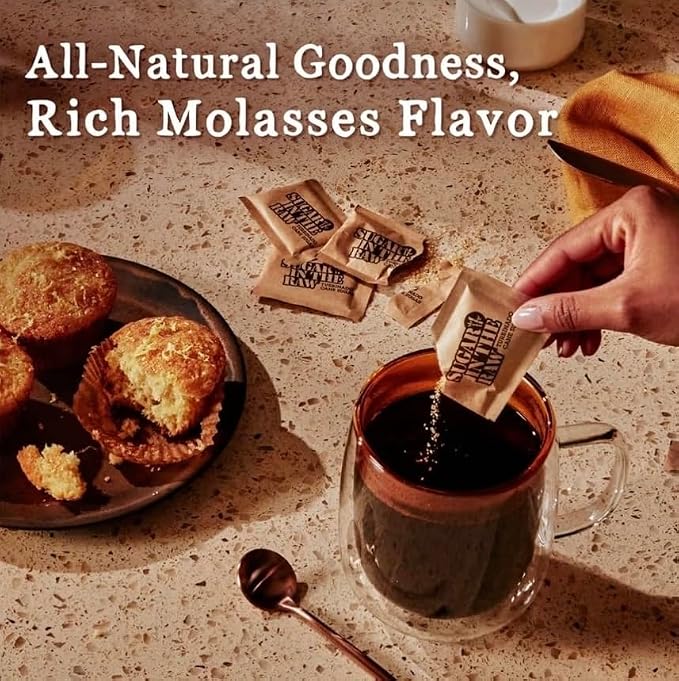 Sugar InThe Raw/Raw Natural Cane Brown Sugar Turbinado, 500 Count, Pack of 1, Natural Sweetener for Drinks and Baking Packets for Home, Office, Coffee, Bar, Gift,Restaurants, & Coffee Stations Neuryn
