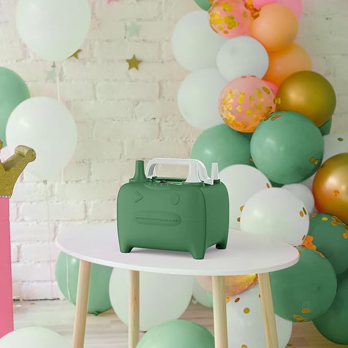 OWill Balloon Pump Electric, Multipurpose Balloon Inflator Electric Air Pump, Portable Dual Nozzle Balloons Air Pump Electric 600W Blow Machine for Party Decoration