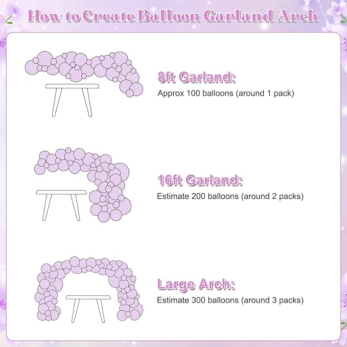 Dusty Purple Balloon Arch Kit 124Pcs Pink and Purple Balloon Garland Arch Kit Lavender Lilac Light Purple Dusty Pink Gold Pink Sand White for Baby Shower Bridal Shower Wedding Birthday Decorations