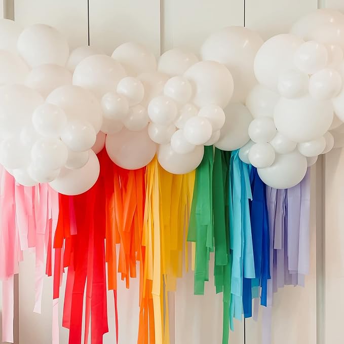 Voircoloria 105pcs White Balloons 12inch Party Balloons for Birthday Baby Shower Graduation Wedding Anniversary Party Decorations