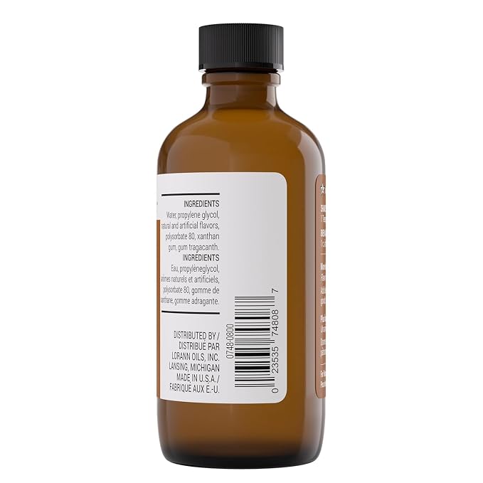 LorAnn Oils Almond Bakery Emulsion: True Essence, Ideal for Boosting Fruit Tones in Cakes, Cookies & Desserts, Gluten-Free, Keto-Friendly, Extract Substitute Essential for Your Kitchen, 4 Oz, 4 Pack