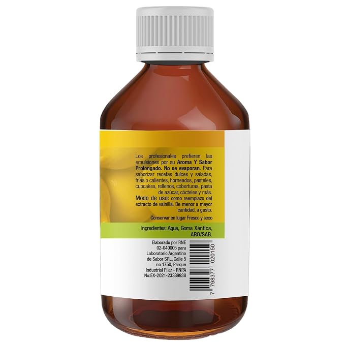 Gusteau's - Lemon Flavor Bakery Emulsion, 4 fl oz (100ml) Alcohol Free, Sugar Free, Kosher (LEMON)