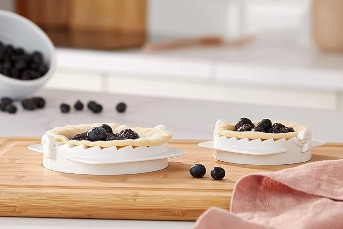KEISSCO Dough Press, Set of 3 Empanada Press Dumpling Maker Dough Cutter Dumpling Mold for Dumpling, Calzone, Ravioli, Empanada, Pierogi, Turnover & Meat Pie