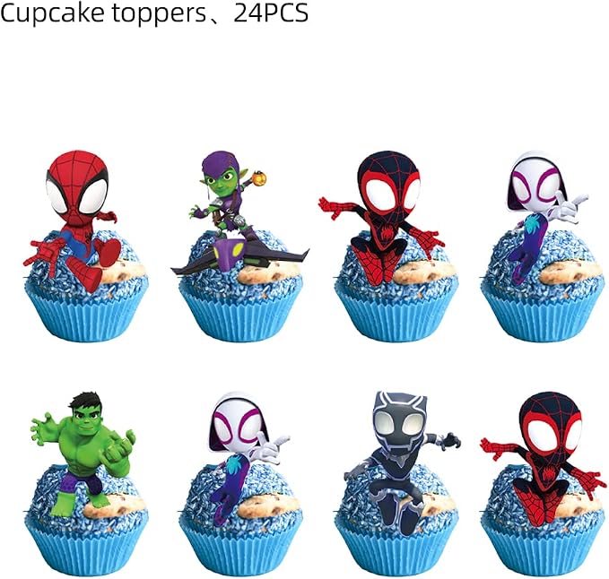 25PCS Cake Toppers Cupcake Toppers Cake Decorations Birthday Party Supplies Decorations (Style 3)