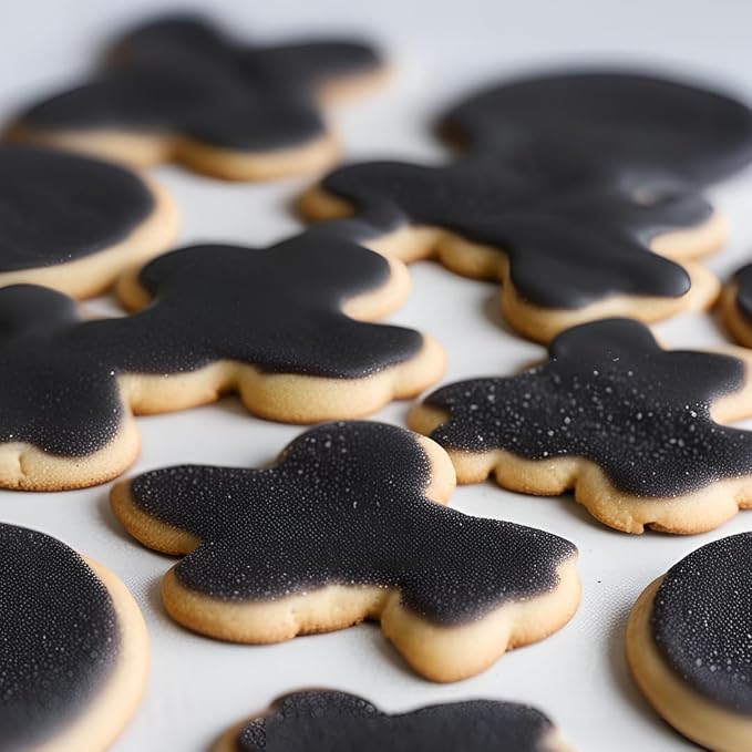 GranAroma Black Sanding Sugar, Decorative, Cookies & Sweets (1.78 Pound)