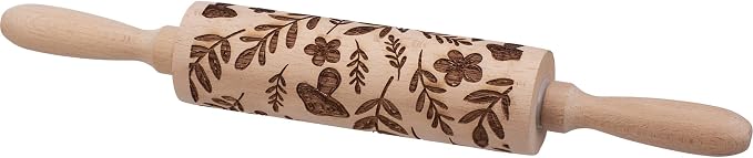Primitives by Kathy Small Mushrooms Rolling Pin
