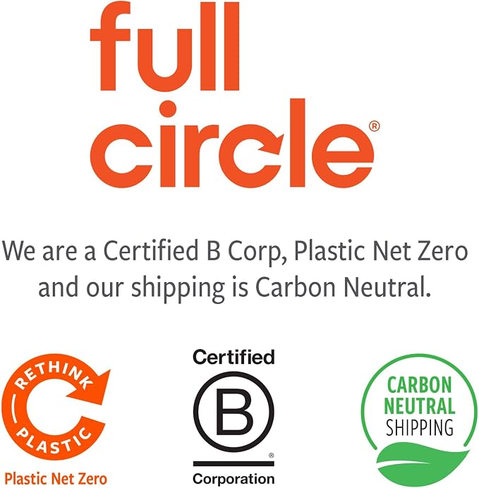 Full Circle The Ring Bamboo Produce Scrub Brush - BPA-Free Vegetable & Fruit Cleaner - Removes Dirt from Potatoes, Mushrooms & Root Vegetables