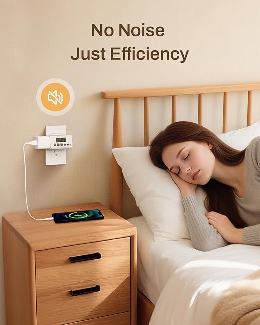 BN-LINK Indoor Digital Timer Outlet,24 Hour Light Timer Easy Programmable,Mini 2 Prong Plug in Timers for Electrical Outlets,Lamps,Fans,2 On/Off Programs,2 Pack,15A/1875W, ETL Listed, 4 Pack