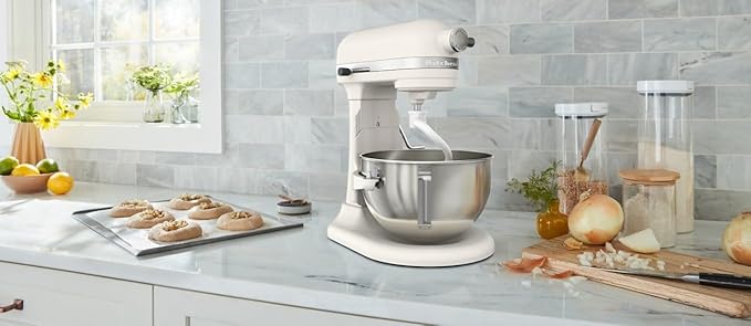 KitchenAid 5.5 Quart Bowl-Lift Stand Mixer with 11 Speeds, KSM55SXXX, Porcelain White