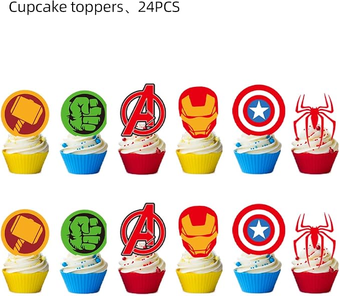 25PCS Cake Toppers Cupcake Toppers Cake Decorations Birthday Party Supplies Decorations (Style 4)