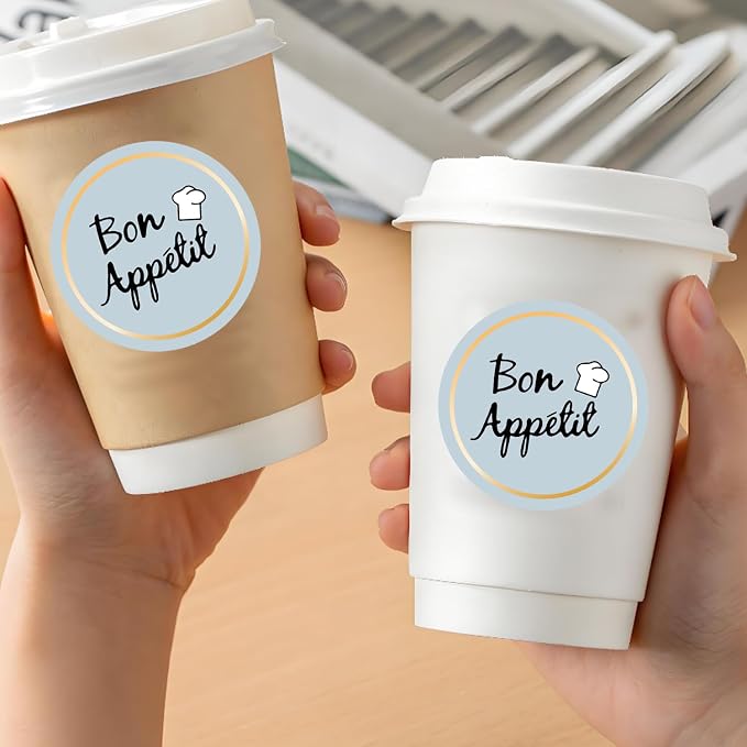 Enjoy Your Food Stickers,Tamper Evident Sealed Labels for Food Service Delivery,2 Inch Sealed for Bakery Restaurant Freshness,500 Pcs Per Roll