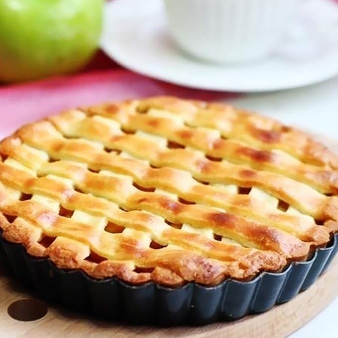 Gutsdoor Tart Pan 10 Inch with Removable Bottom Nonstick Quiche Pan Round Pie Pans for Baking