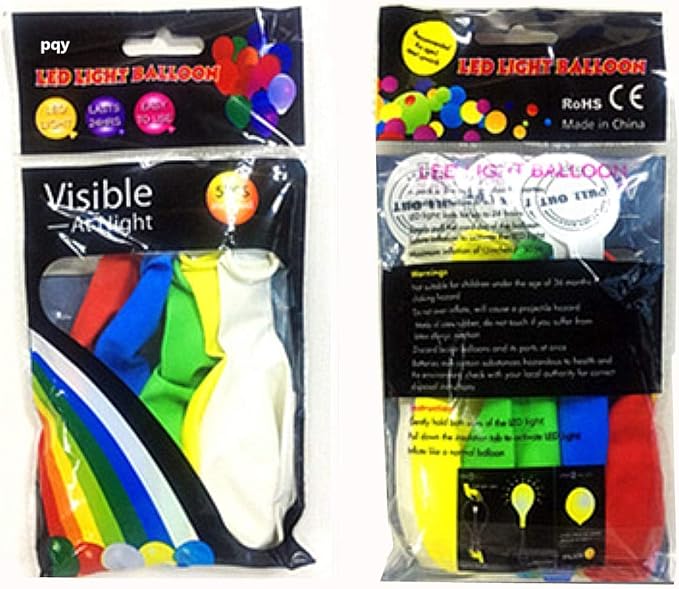 50 LED Light Up Balloons Mixed Colors Flashing Lasts 24 Hours Christmas Halloween Party Favors Birthday Wedding Decorations