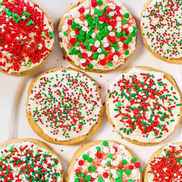 Christmas Sprinkles Mix 4 Cell Holiday Assortment 6.5 oz Edible Red Green White Jimmies, Nonpareils, Christmas Tree Confetti & Sanding Sugar for Cakes Decorating Xmas Cookies, Cupcakes & Holiday Desserts