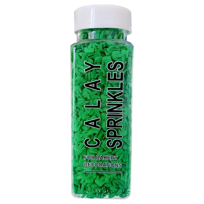 PhilaeEC Green Grass Sprinkle for Cake Decoration Edible Football Field Theme Party Cake Baking Cookie Cupcake Toppers Decoration St Patricks Valentines Halloween Christmas Supplies