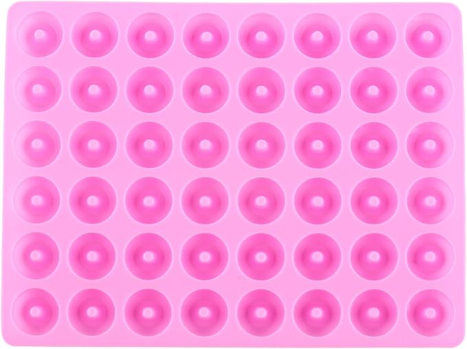 Donut Silicone Gummy Mold Mini Donut Ring Chocolate Candy Molds Pink