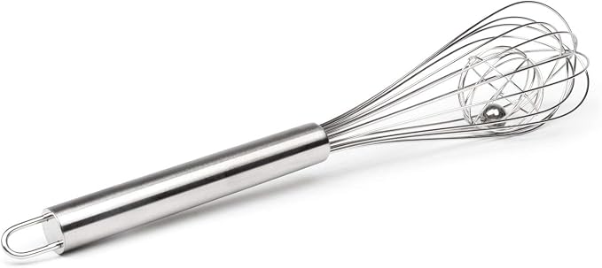 Fox Run Basket Cage Whisk, 2.75 x 2.75 x 12.5 inches, Metallic