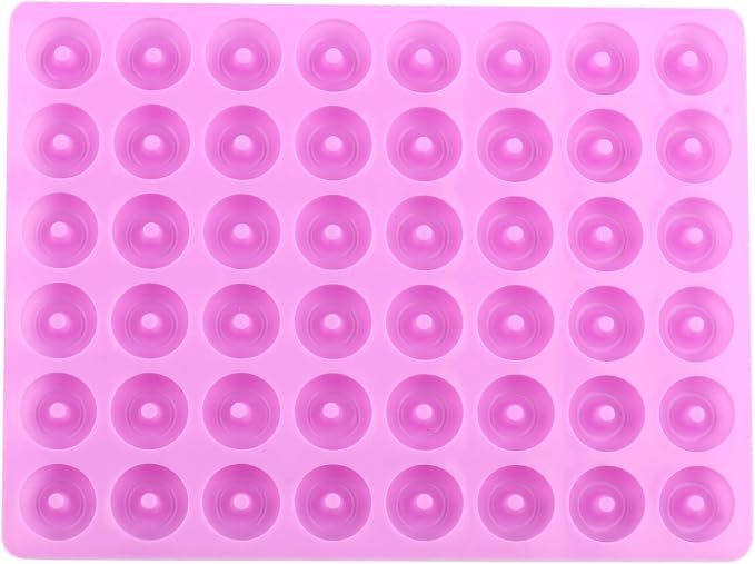 48 Cavity Donut Silicone Gummy Mold Mini Donut Candy Molds For Candy Gummy