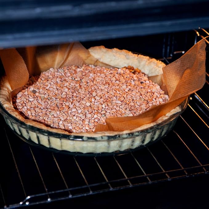 2-Piece Ums Round Glass Baking Dishes for Oven, Round Baking Dish, Glass Casserole Dish, Glass Pie Pan, Borosilicate Glass Cookware, Microwave and Dishwasher Safe Clear Bakeware, 12.5" & 10.2" Sizes