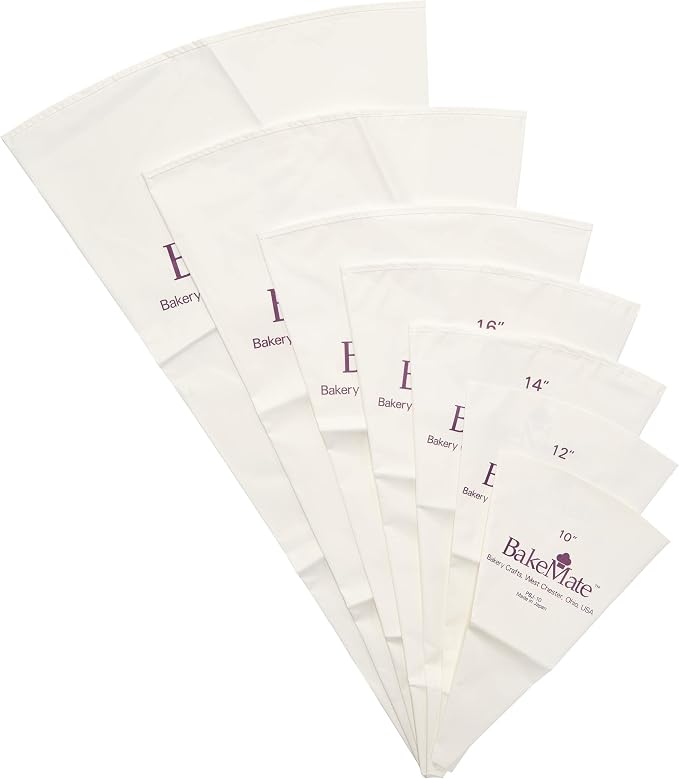Reusable Pastry Bag, 24", Double-Coated Polyurethane Cake Piping Bag, Reinforced Bottom, Stitched Boarder, For Piping Frosting on Cakes, Cupcakes, and Cookies - 24"