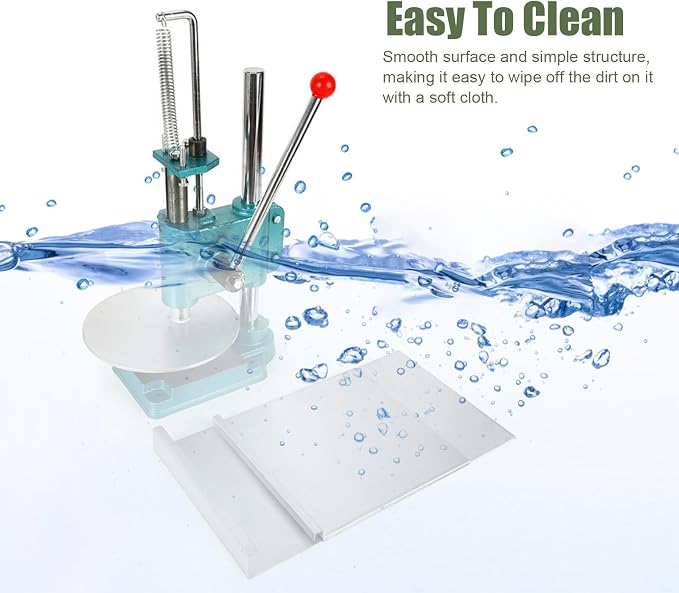 Pizza Dough Press, 9.5" Household Pizza Dough Manual Pastry Press Machine, Stainless Steel Pizza Press, Dough Sheeter Machine, Pizza Press Machine for Sheeting/Pizza Dough
