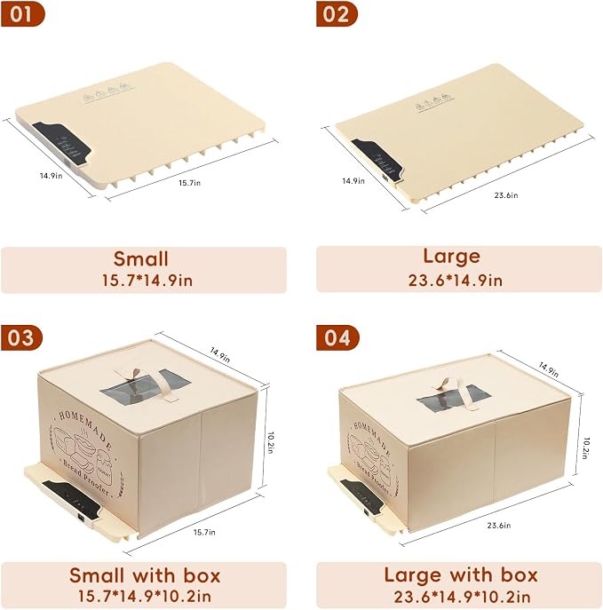 Bread Proofing Box with Precise 85-200°F Control & 12H Timer for Rapid, Even Heat. Flexible Silicone Sourdough Warming Mat for Sourdough, Baking, Yogurt& Home Use (Medium)