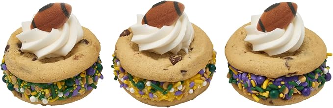 DECOPAC Mardi Gras Deluxe Fusion Mix Candy Sprinkles, 26oz, Edible Sprinkles in Handheld Container, Sugar Cake Decorations For Celebration Cakes, Cupcakes, Cookies, Ice-cream, and Donuts