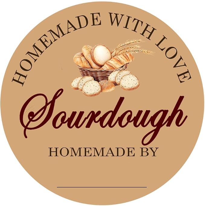 Sourdough Bag Stickers,2 inch Sourdough Bread Labels for Sourdough Bread Supplies,Baked Goods Packaging (300 Pcs)
