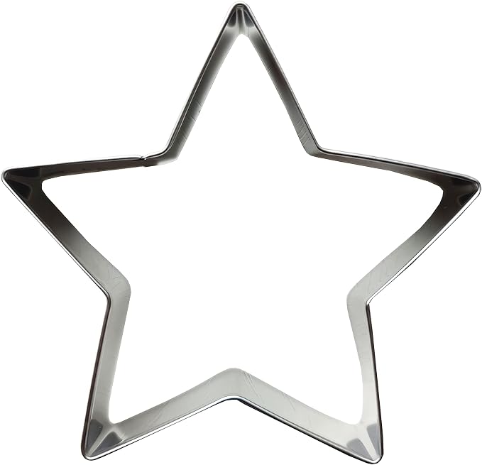 5 PCS Set Stainless Steel Fondant Cake Mold Cookie Cutters (Star)