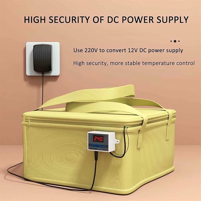 Fold Dough Proofing Box, Dough Proofer with Heater Sour, for Making Bread Yogurt Natto Handmade Soap