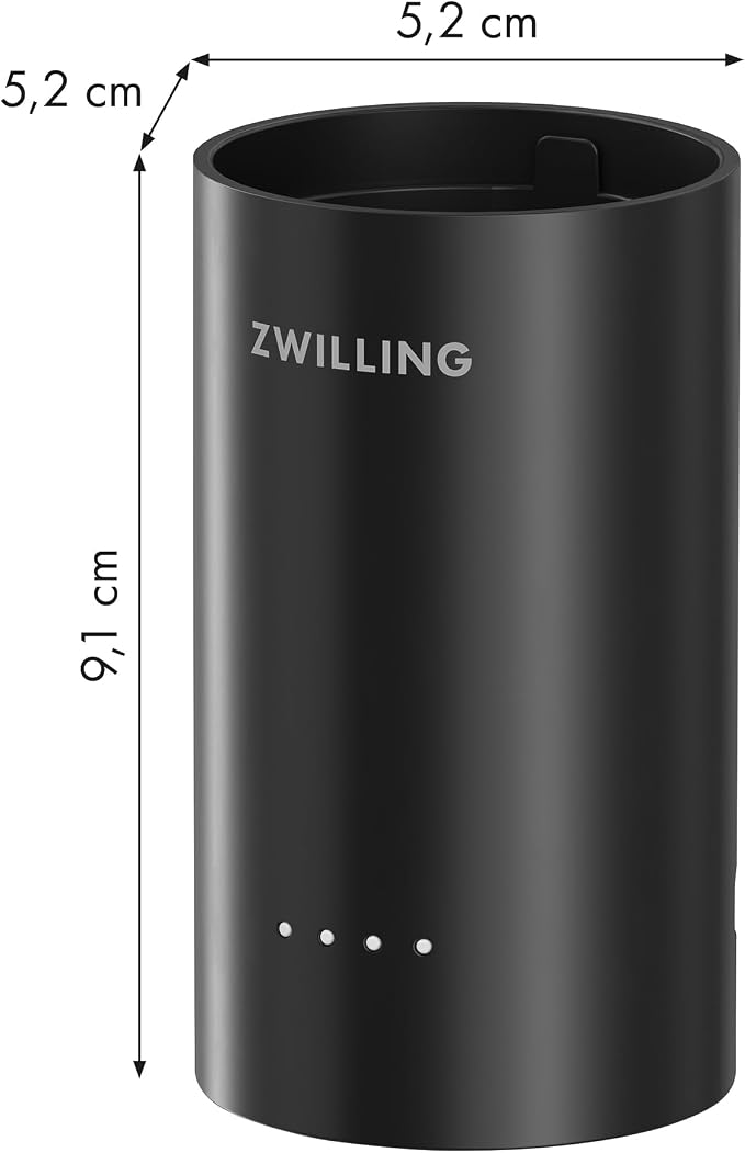 ZWILLING Xtend Cordless Hand Mixer Starter Set – Cordless 3-Speed Hand Mixer with Beaters, Dough Hooks, Battery Pack, Compact Charger, and USB-C Power Bank – Quiet Motor – LED Display